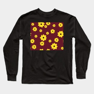 Coreopsis Pattern Long Sleeve T-Shirt